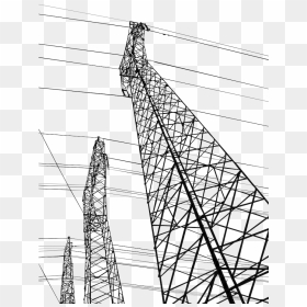 Transparent Power Lines Clipart - Power Lines No Background, HD Png Download - power lines png