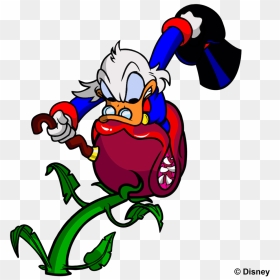 Scrooge Mcduck With Duck-eating Plant - Ducktales Remastered Png, Transparent Png - scrooge mcduck png