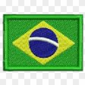 Bandeira Brasil 6x4cm - Brazil Flag Embroidery Designs, HD Png Download - bandeira do brasil png