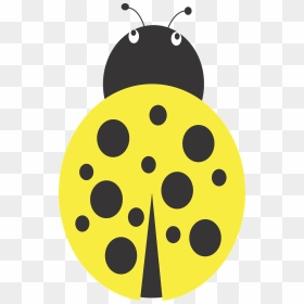 Lady Bug Yellow Cartoon, HD Png Download - yellow dot png