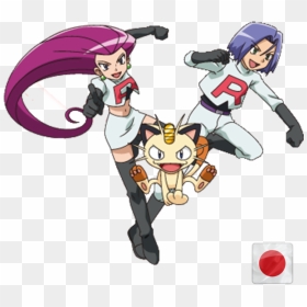 Team Rocket And Meowth, HD Png Download - team rocket png