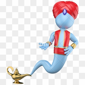 3d White People - 3d Genie, HD Png Download - genie png