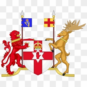 Northern Ireland Coat Of Arms, HD Png Download - irish flag png