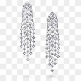 A Pair Of Graff Snowfall Earrings Featuring Baguette - Graff Earrings, HD Png Download - marina and the diamonds png