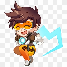 Lunar Tracer - Cartoon, HD Png Download - tracer overwatch png
