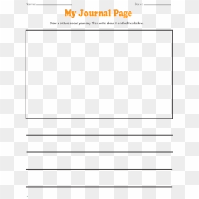 Kindergarten Journals - Kindergarten Kids Journal Pages, HD Png Download - kindergarten png