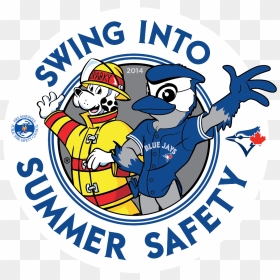 Swing Into Summer Safety Logo - Sparky The Fire Dog, HD Png Download - blue jays logo png