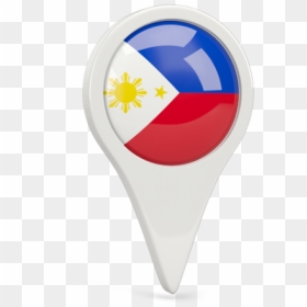 Round Pin Icon - Flag Pin Philippines, HD Png Download - philippine flag png