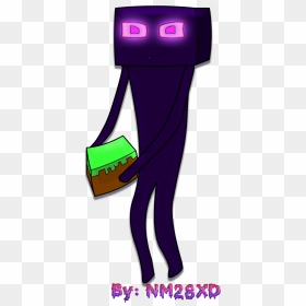 Minecraft Clipart Minecraft Enderman - Minecraft Enderman Cartoon, HD Png Download - enderman png