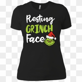 Resting Grinch Face Tshirt, Sweater, Tank - Watermelon, HD Png Download - grinch face png