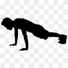 Fitness Png - Workout Silhouette, Transparent Png - plank png