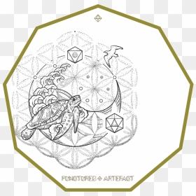 Sacred Geometry, HD Png Download - yin yang symbol png