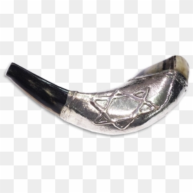 Silver-plated Ram"s Horn Shofar - Silver, HD Png Download - shofar png