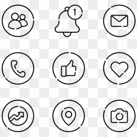 Media Player Icons Png, Transparent Png - notification bell png