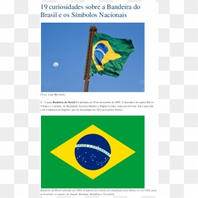 Brazil Flag, HD Png Download - bandeira do brasil png