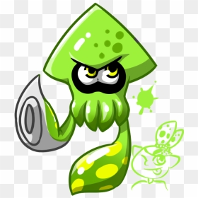 Squid Clipart Splatoon - Anime Splatoon 2 Squid, HD Png Download - splatoon squid png