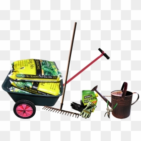 Gardening, Equipment, Tools, Work, Wheelbarrow - Carretilla De Jardinería Con Herramientas, HD Png Download - gardening png