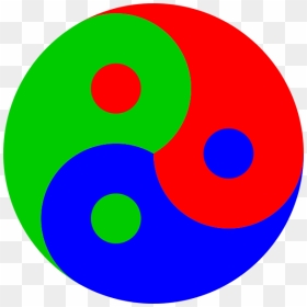 Yin Yang Colored Symbol - Mcdonald's, HD Png Download - yin yang symbol png