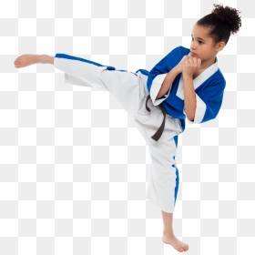 Karate Girl Png Image - Transparent Karate Kick Png, Png Download - karate png