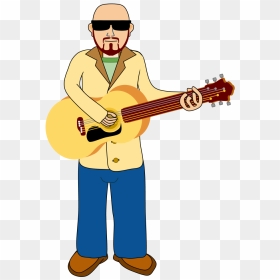 Acoustic Guitar Guitarist Clip Art - Cartoon Guitar Player Png, Transparent Png - guitarist png
