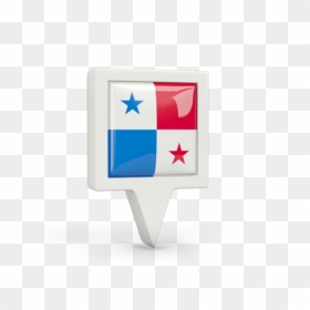 Square Pin Icon - Panama Flag Pin Png, Transparent Png - panama flag png