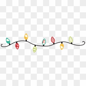 Transparent December Clipart - Christmas Light Banner Clip Art, HD Png Download - december png