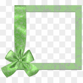 Green Page Frame Border, HD Png Download - green bow png