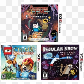 Nintendo 3ds Action Value Pack With 3 Games & Bonus - Lego Chima 3ds, HD Png Download - nintendo 3ds png