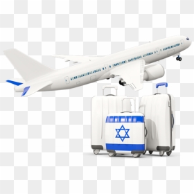 Luggage With Airplane - Jamaica Airplane Png, Transparent Png - aircraft png