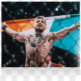 Mcgregor And Irish Flag , Png Download - Conor Mcgregor With Irish Flag, Transparent Png - irish flag png