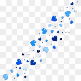 Png Hearts By Alexedits - Blue Hearts In A Line, Transparent Png - blue hearts png
