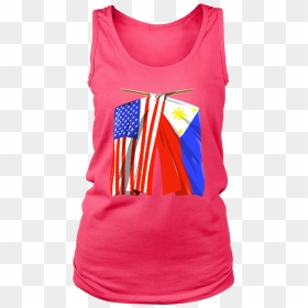 Philippines Flag T-shirt Filipino American Flag Women"s - T-shirt, HD Png Download - philippines flag png