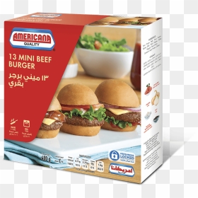 Americana Mini Beef Burger 400gm, HD Png Download - burgers png