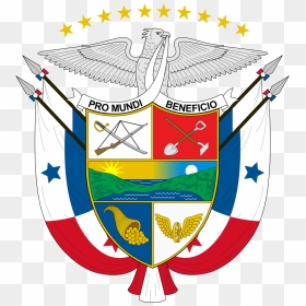 Panama Coat Of Arms, HD Png Download - panama flag png