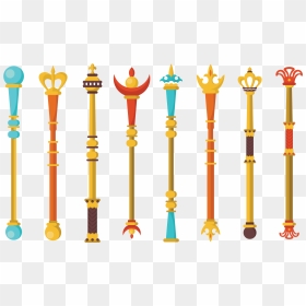 Sceptre Icons Vector - Scepter Vector, HD Png Download - vhv