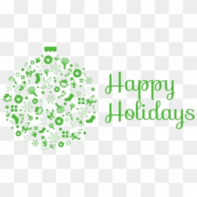 December Happy Holidays Transparent Background - Happy Holidays From Our Team, HD Png Download - december png