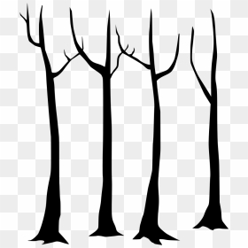 Tree Trunk Vector, HD Png Download - dead trees png