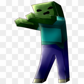 Enderman Transparent Minecraft Zombie - Minecraft Zombie With No Backround, HD Png Download - enderman png