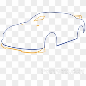 How To Draw A Race Car Pop Path - Model Car, HD Png Download - racecar png