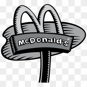 Mcdonald"s Logo Png Transparent - Mcdonalds Black And White, Png Download - mcdonald's logo png