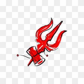 Full Hd Trishul Png, Transparent Png - red abstract png