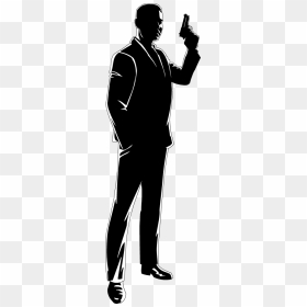 James Bond Cartoon Silhouette Drawing Animation - James Bond 007 Cartoon, HD Png Download - james bond png