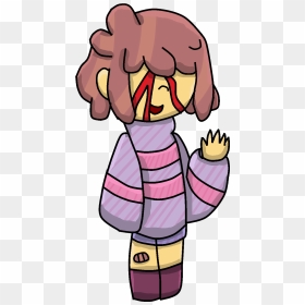 Hi I Was Bored So I Drew This Picture Of Frisk Waving, - Cartoon, HD Png Download - waving png