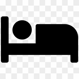 Bed Svg Black White Contact - Hotel Room Icon Png, Transparent Png - hotel icon png