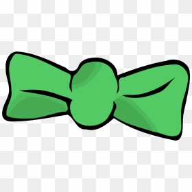 Bow Tie,plant,leaf - Bow Tie Clip Art, HD Png Download - green bow png