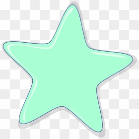 Mint Green Star Clipart - Star, HD Png Download - green star png