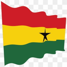 Ghana Waving Flag - Flag, HD Png Download - ghana flag png