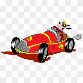 Transparent Mickey Mouse Clipart Png - Goofy, Png Download - racecar png