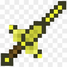 Enchanted Minecraft Diamond Sword, HD Png Download - minecraft gold png
