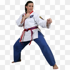 Woman In A Martial Arts Stance - Png Martial Arts Stance, Transparent Png - karate png